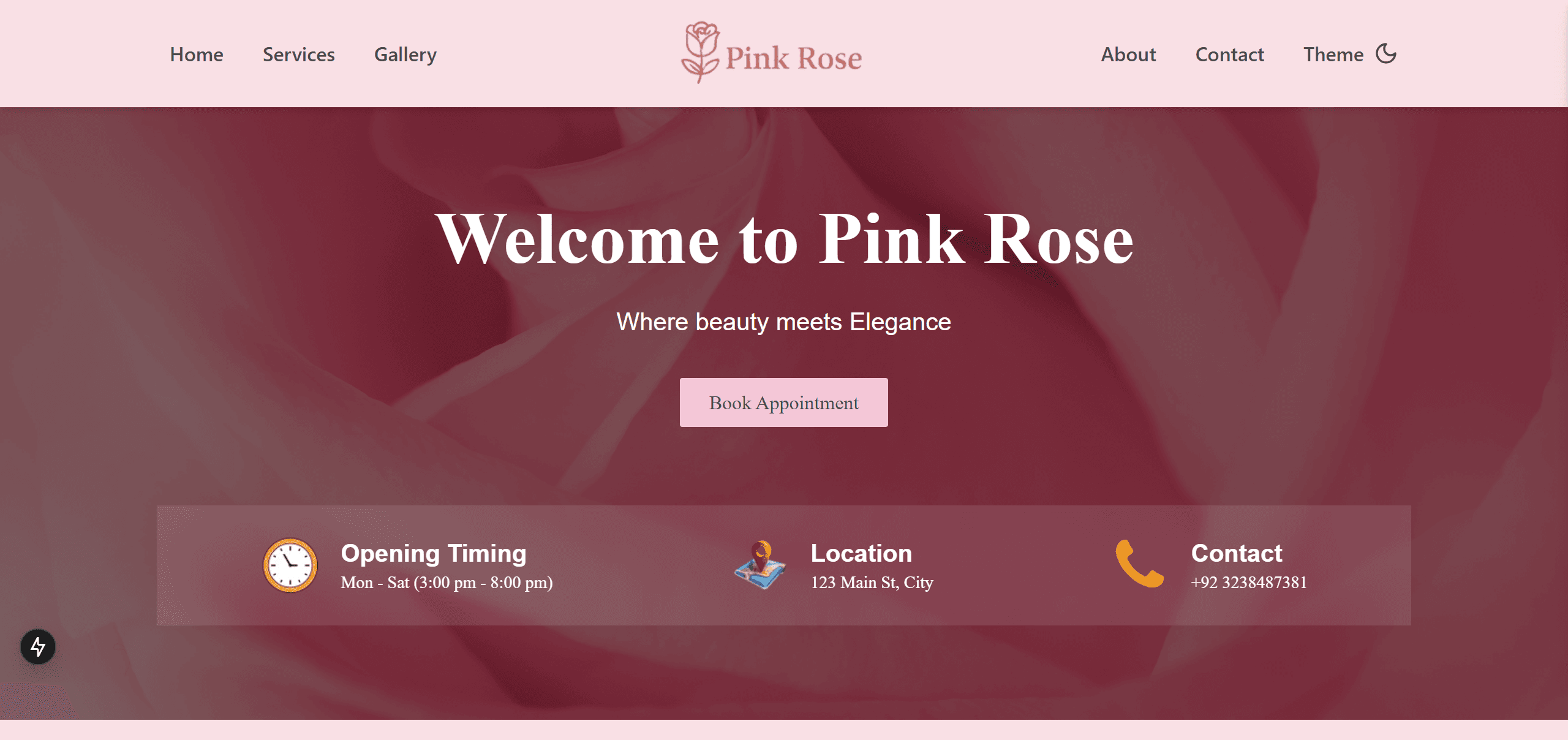 Beauty Salon Website