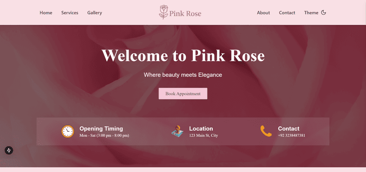 Beauty Salon Website